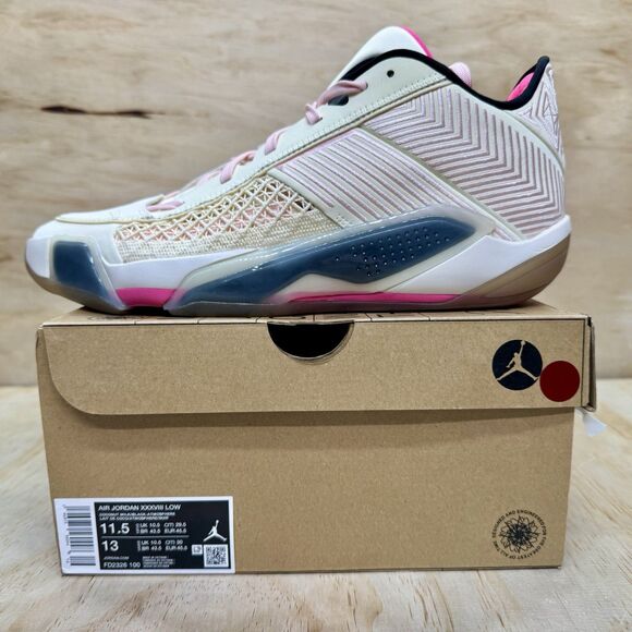 NEW sz 11.5 Nike Air Jordan XXXVIII 38 Low Fresh Start Coconut Milk FD2326-100 main image 8